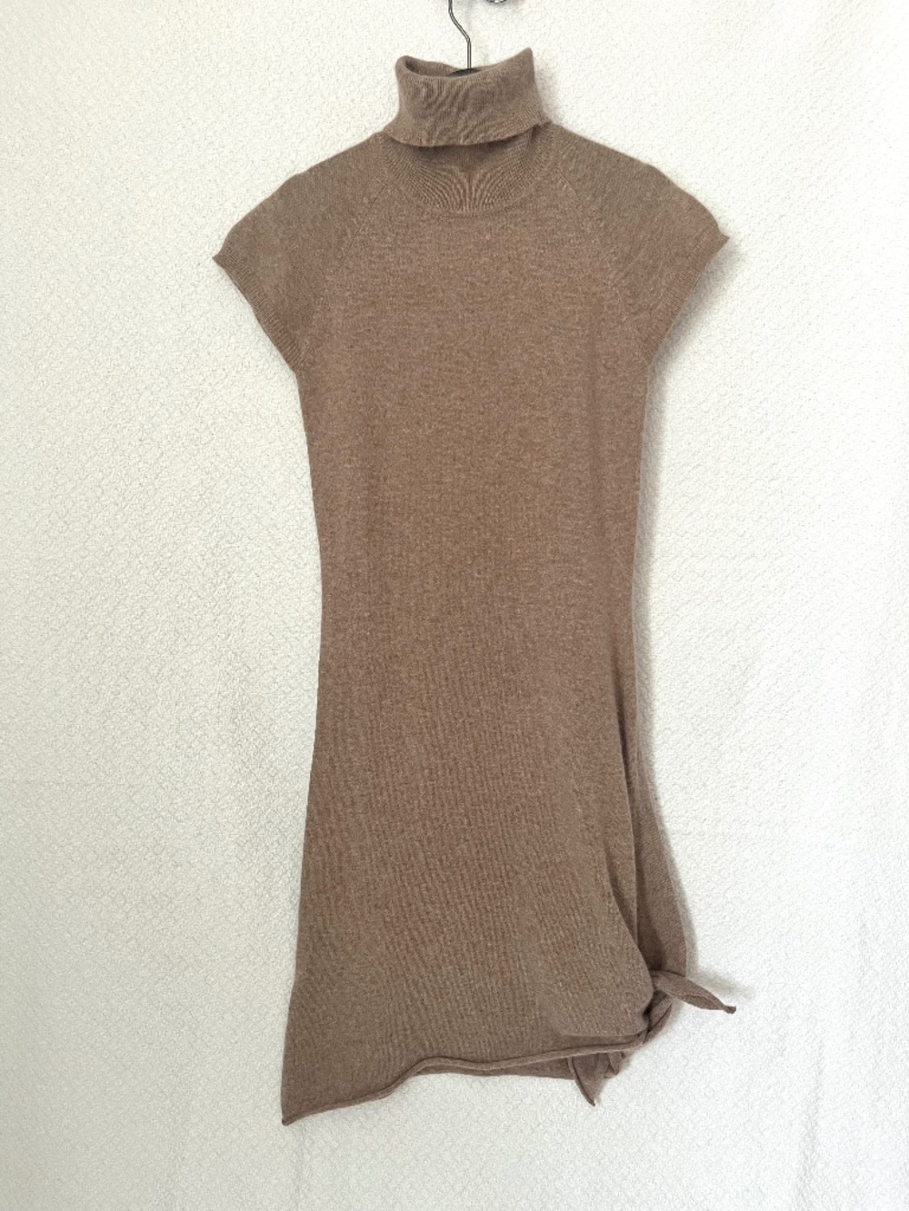 Pink Rose Angora Wool Blend Women's Sweater Dress Turtleneck Sz XS